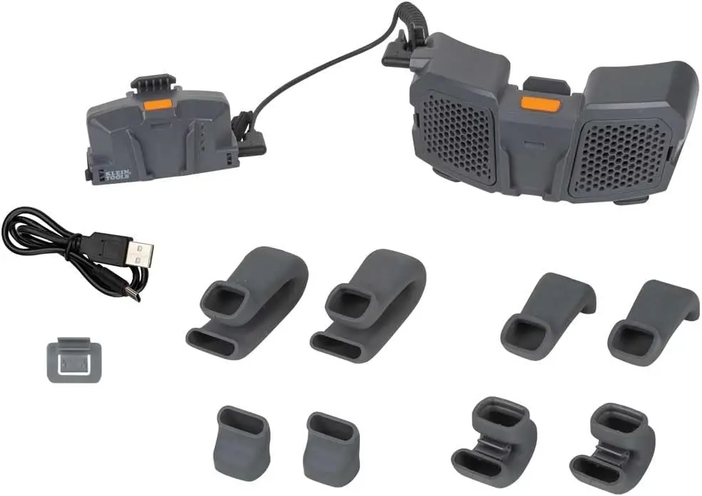 

80096 Hard Hat Fan Kit with Full Brim White Hard Hat and Hard Hat Cooling Fan, 2-Piece