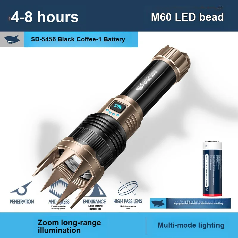Protective Rechargeable High Power Lithium Battery for Strong Light Outdoor Flashlight Long Lasting Usage