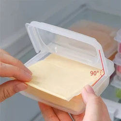 Butter Cheese Slice Storage Box Fruit Vegetable Fresh-Keeping Organizer Box Refrigerator Sub Packing Container for Kitchen