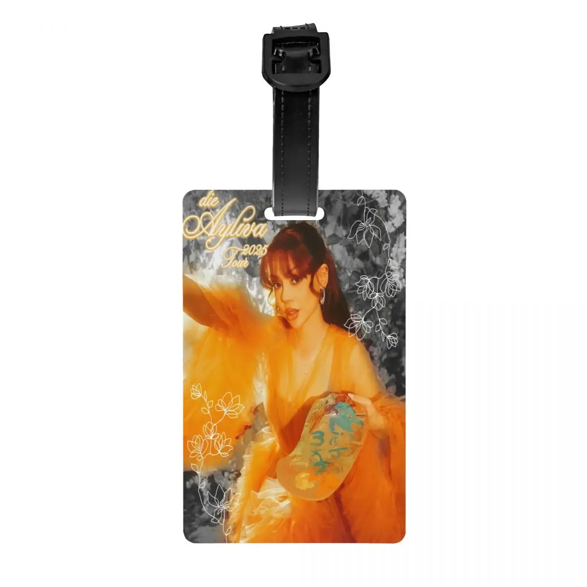 

Custom Die Ayliva Tour 2025 Luggage Tag for Travel Suitcase Germany Singer Privacy Cover ID Label