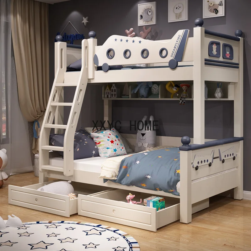 Princess Bunk Children Beds Bassinet Girl Luxury Children Beds Bedroom Modern Camas Infantiles Baby Crib Bed Furniture BL50CB