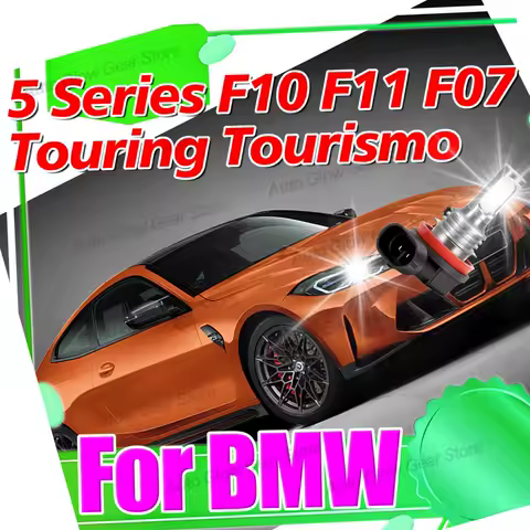 2x For BMW 5 Series F10 F11 F07 Touring Tourismo 2010-2024 2025 LED Fog Lights H8 H11 H11JP 6000K 12V Front Bumper Driving Lamps
