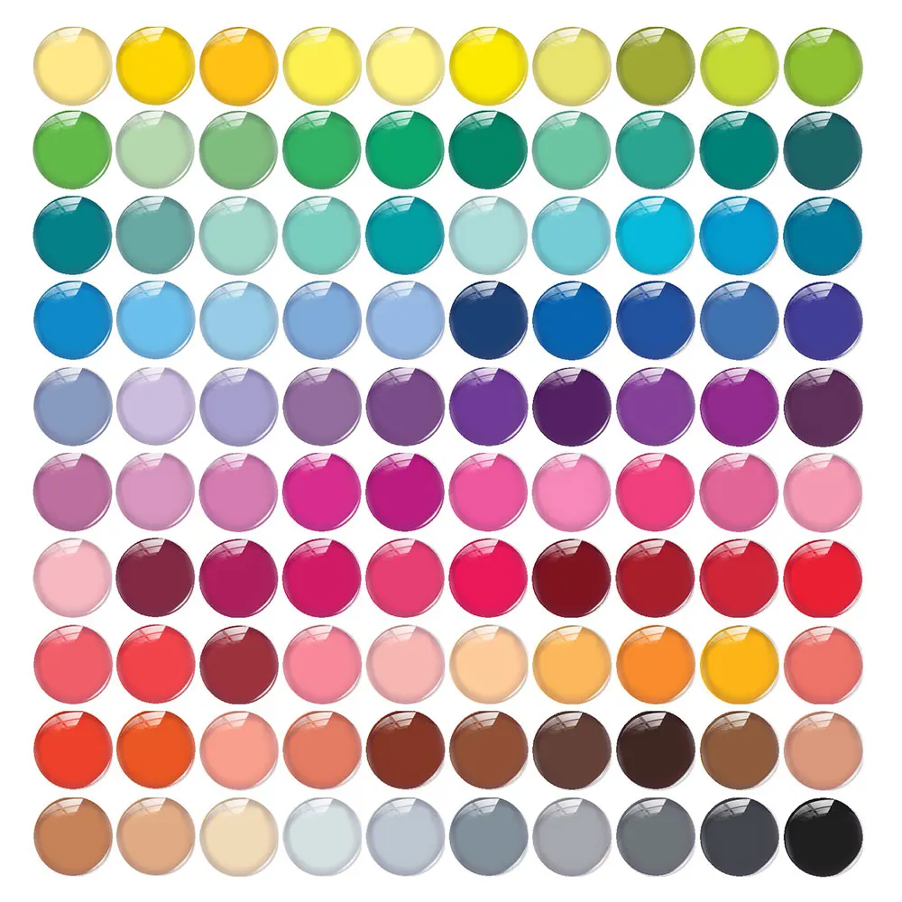 Random Mixed Round/Oval/Square 100 Color Card Red Yellow Green Photo Glass Cabochon Flatback Demo Cameo For Diy Jewelry Making