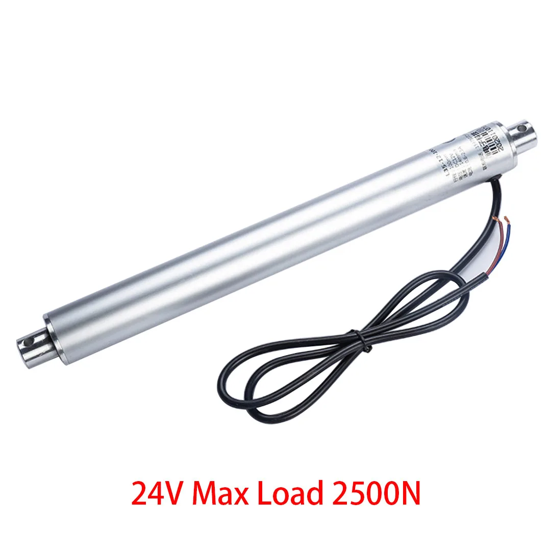 DC24V Tubular Linear Actuator High Torque 1500N 15mm/s 50mm-1000mm Mini Linearly Motor