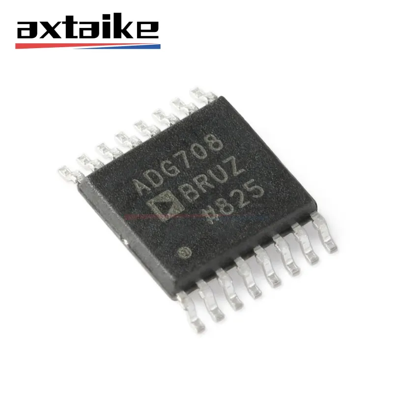 ADG708 ADG708BRU ADG708BRUZ ADG708BRUZ-REEL7 TSSOP-16 8:1 circuitos integrados de interruptor multiplexor 8 canales MUX CMOS IC de bajo voltaje SMD Chip