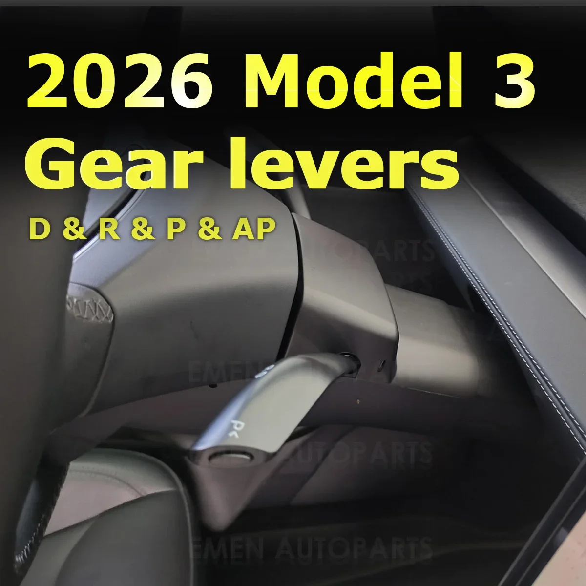 For Tesla Model Y Juniper New Model 3 Highland Model DPR Indicator Shift Lever Physical Shift Stalk Kit Easy Installation