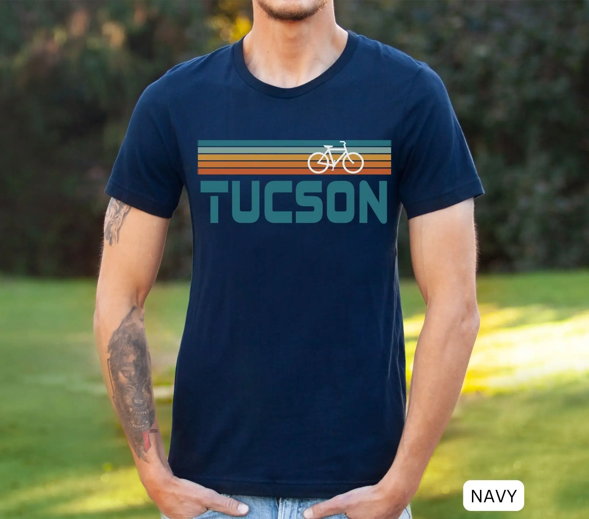 Tucson T Shirt Biking Travel Souvenir Arizona Bike