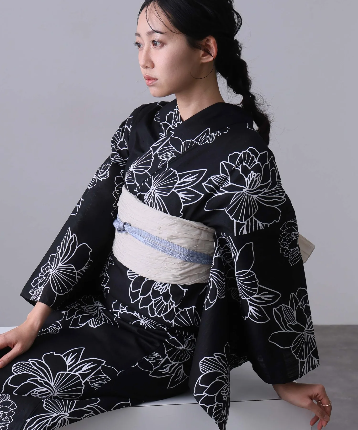 Traditional Yukata Kimono Cotton Linen Material Girl's Dress Summer 2026 Ethnic Women's Clothing Chinese Production