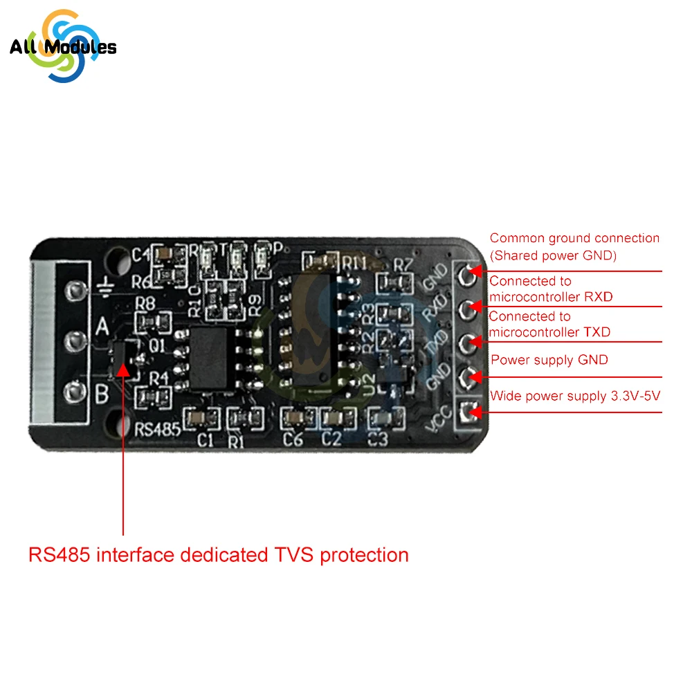 RS232 RS485 CAN to TTL Level Converter Board Serial Converter Board RS232 to TTL Communication Module Serial Port Module