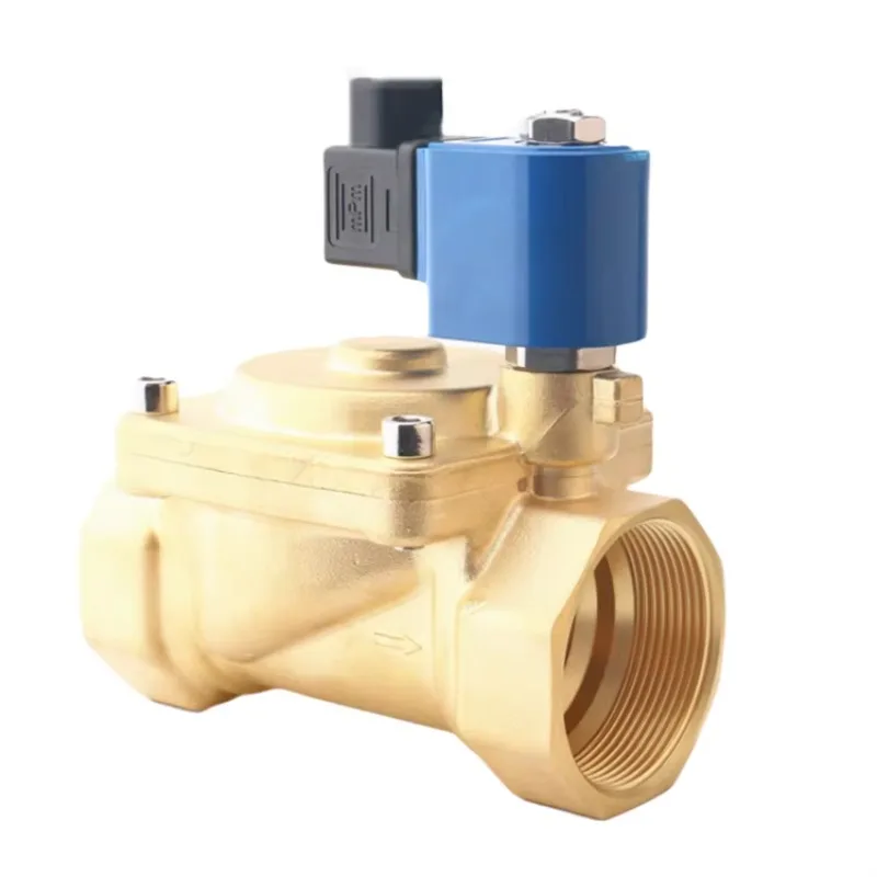 Fire Water Cannon 16kg High Pressure Brass Solenoid Valve Large Diameter Large Flow Waterproof Industrial Solenoid Valve
