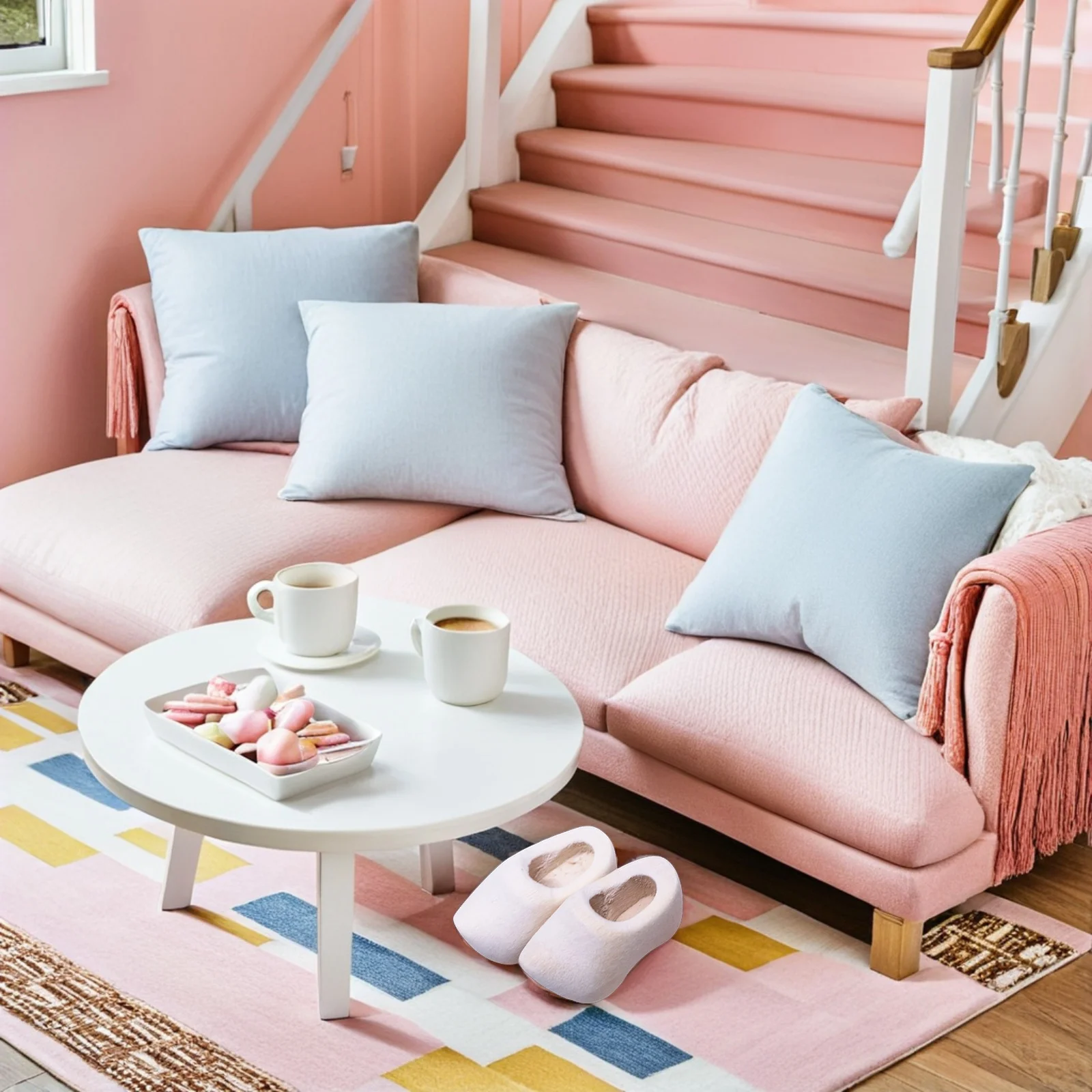 

6Pairs Miniature Wooden Clogs Unfinished Wood Shoes for DIY Crafts Dollhouse Accessories Mini Wood Shoe Blanks