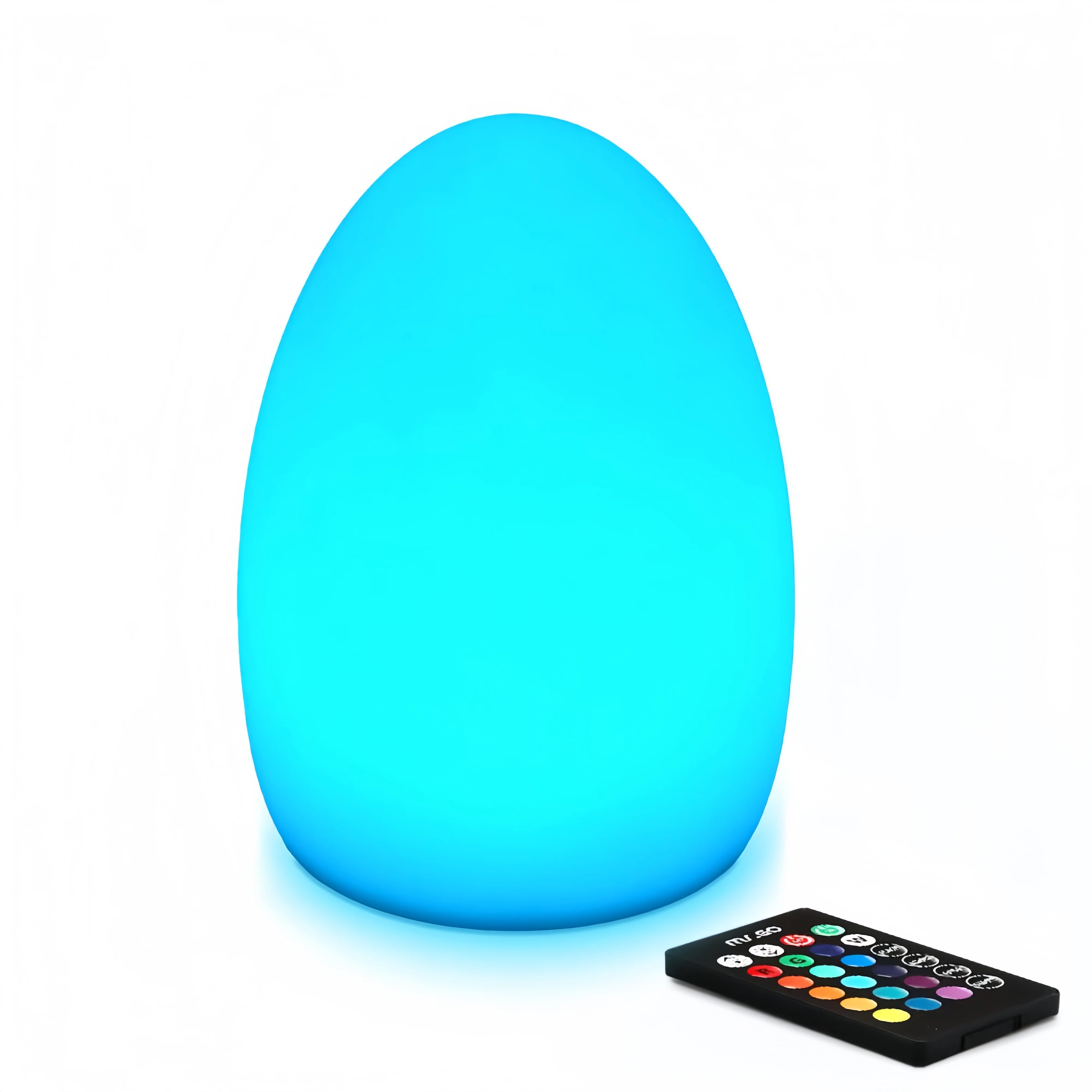 Baby Night Light Rechargeable Egg Nightlight F/Baby Nursery Cute Silicone Night Light w/Remote 16 Colors RGB Portable mood Lamp