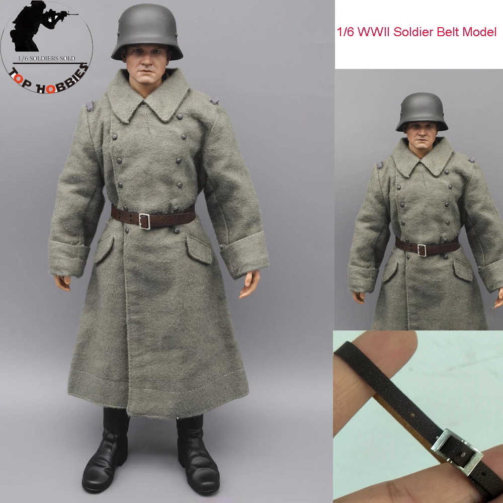 1:6 Żołnierz DML Smocza Armia WWII Żołnierz Model paska PU Skórzany pasek Model paska wojskowego do 12-calowej figurki akcji Akcesorium