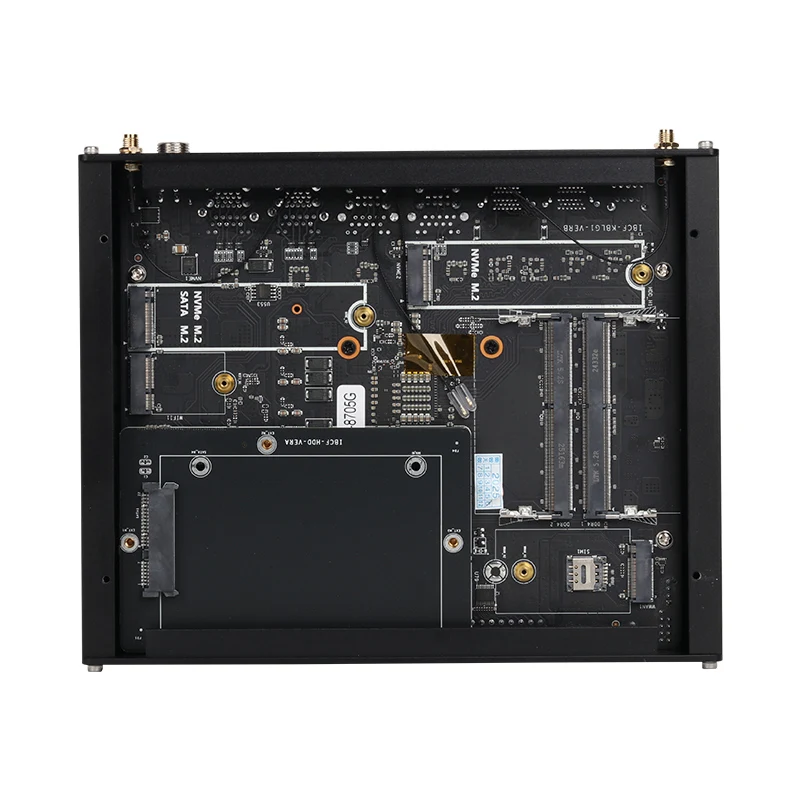 DC9V-36V Industrial PC Intel i5-14450HX i7-13650HX 6x DB9 RS232/422/485 14xGPIO 4xHDMI 8xUSB 2xLAN WiFi 4G/5G LTE Win11 Linux