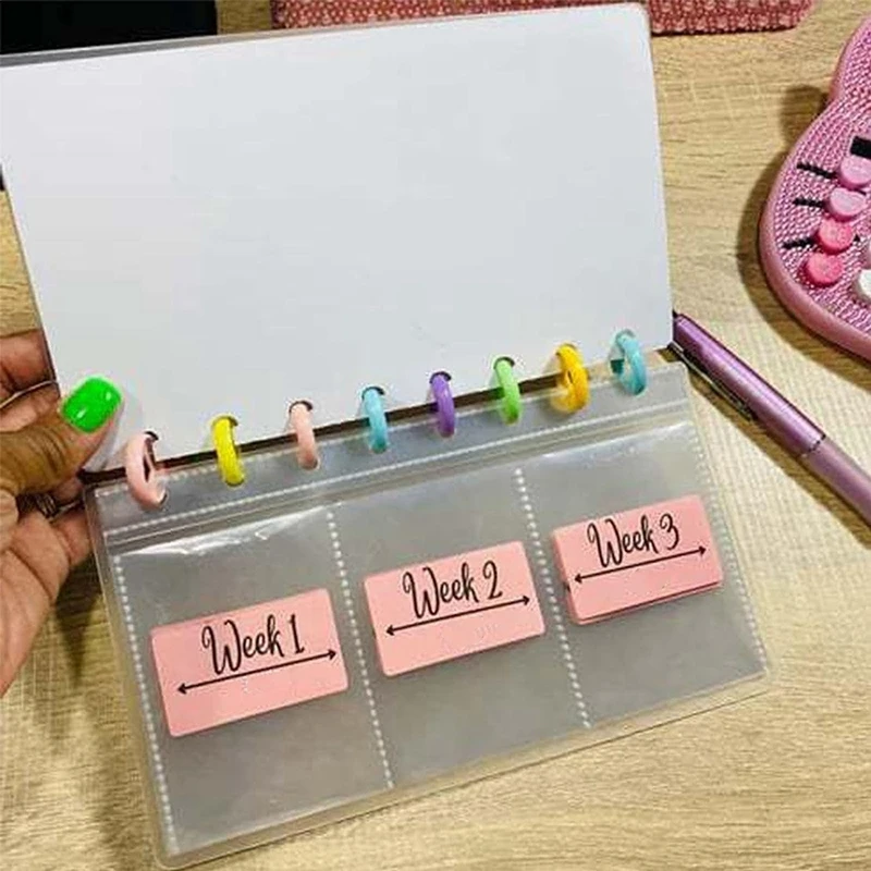 Savings Challenge Reusable Budget Book New Savings Binder Planner 52 Week With Cash Envelopes Book Envelope