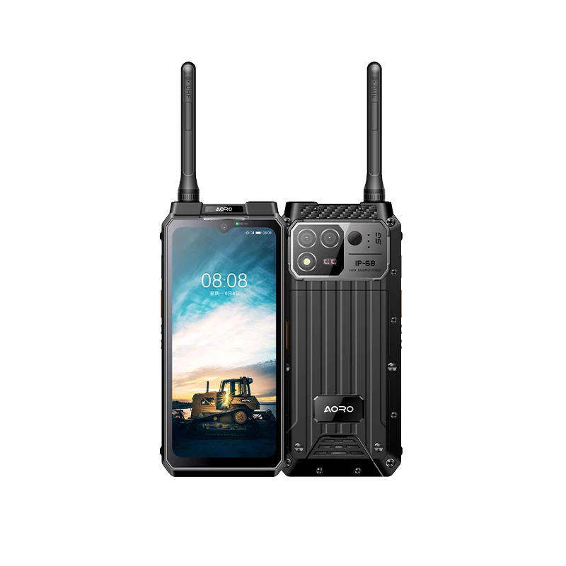 Telefoni con imaging termico Atex impermeabili IP68 Cellulari AORO M8 5G Smartphone Robusto Walkie Talkie FHD + 1080 * 2408 Telefoni Android
