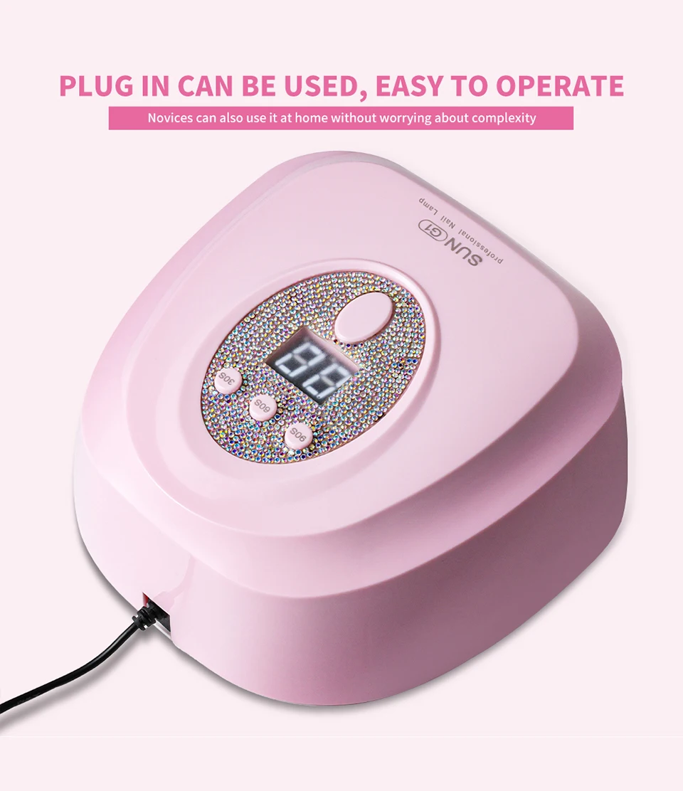 24 LED Nail Dryer Rapid Cure Lamp Professional Nails Phototherapy Light for Manicure Salon Acrylic Gel Art Quick Drying Tools
