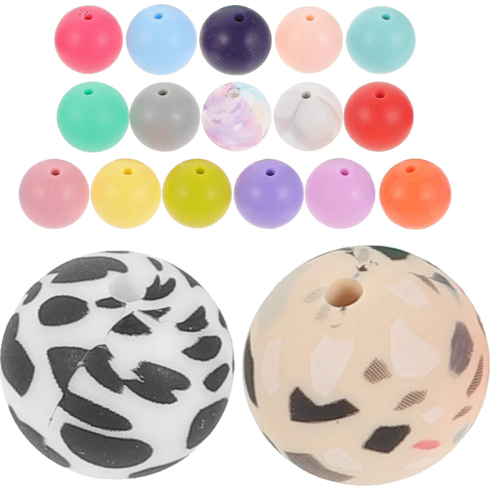 

Diy Silicone Beads Jewelry Making Kit Durable Smooth Beading Supplies For Bracelet Necklace Crafts Keychain Ornaments