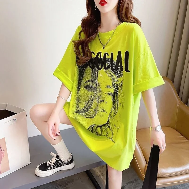 Letni strój T Shirt dla kobiet Baggy Woman Tops Wyprzedaż Podstawowe koreańskie popularne ubrania Eleganckie tanie ubrania Wyprzedaż Trending Yk2 Tee