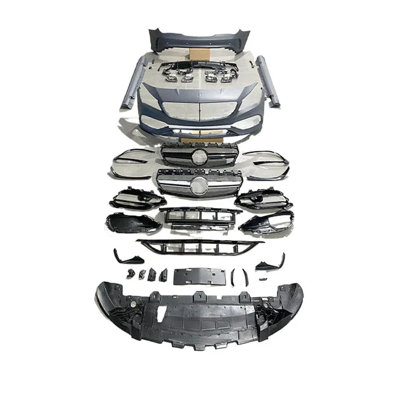 

ForHigh Quality Car Auto Parts For 2013-2019 Mercedes Benz W117 Upgrade To AMG45 PP Material Car Bumpers Side Skirt 100% Fitment