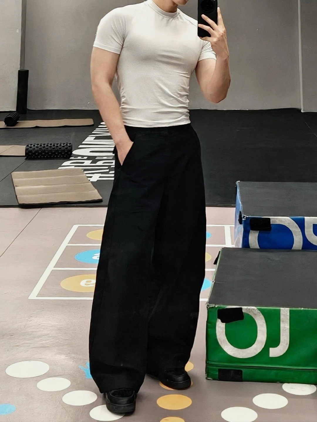 

Bla Casual Sports Pants Men's American Fitn Training Long Trousers Cleanfit Loose Wide Leg Sweatpants Straight Leg Pants...