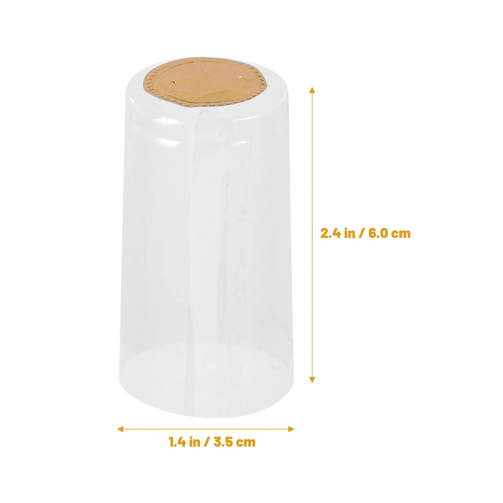 100 Pcs Close Shrink Pvc Wine Caps Heat Stopper Bottle Sealing Tape Wrap Stoppers Capsule Shrinker
