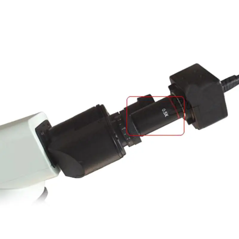 C-mount Adapter Lens C Mount Lens for USB Industrial Camera Digital Eyepiece Connected Microscope Reduction Relay Lens 0.3X 0.4X