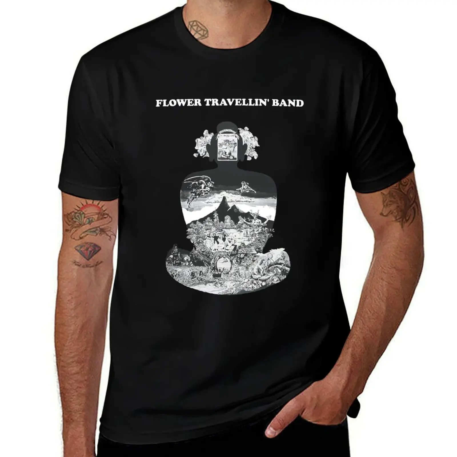 

Flower Travellin Band T-Shirt t shirt personalised cotton t shirt man T-Shirt