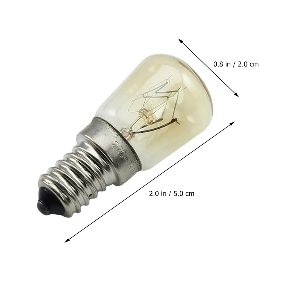 

3Pcs Heat-Resistant Oven Bulbs High Temperature 25W E14 300 Degree Microwave Oven Lamp Replacement Appliance Light Bulbs