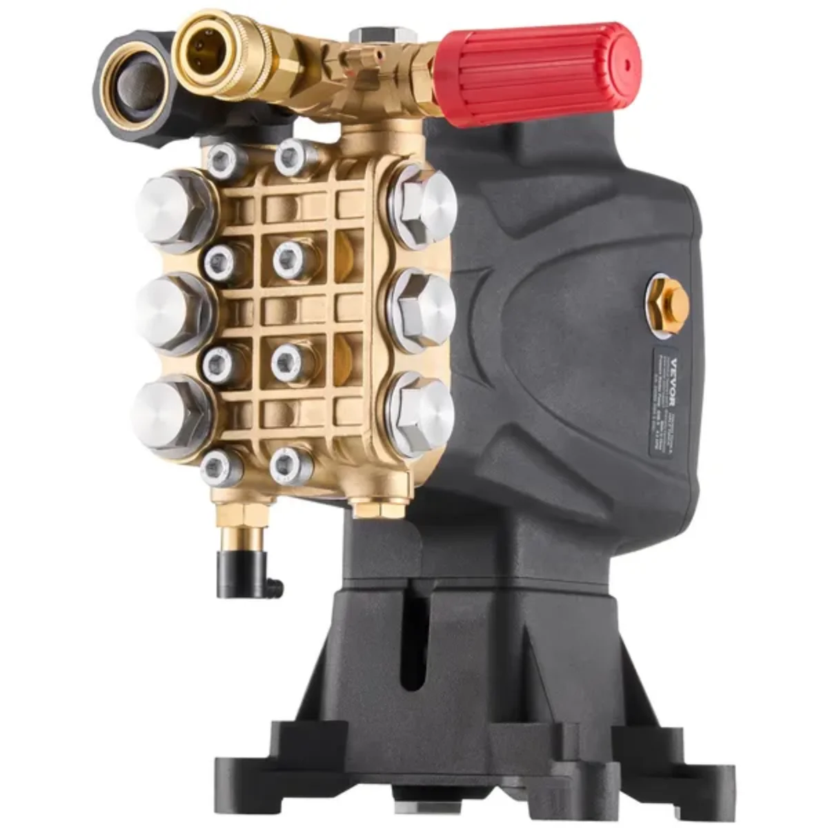 Омывающий насос высокого давления — 3-цилиндровый плунжер с валом 1 дюйм — 4200 фунтов на квадратный дюйм, 4,2 галлона в минуту — для жилых помещений/легкий промышленный