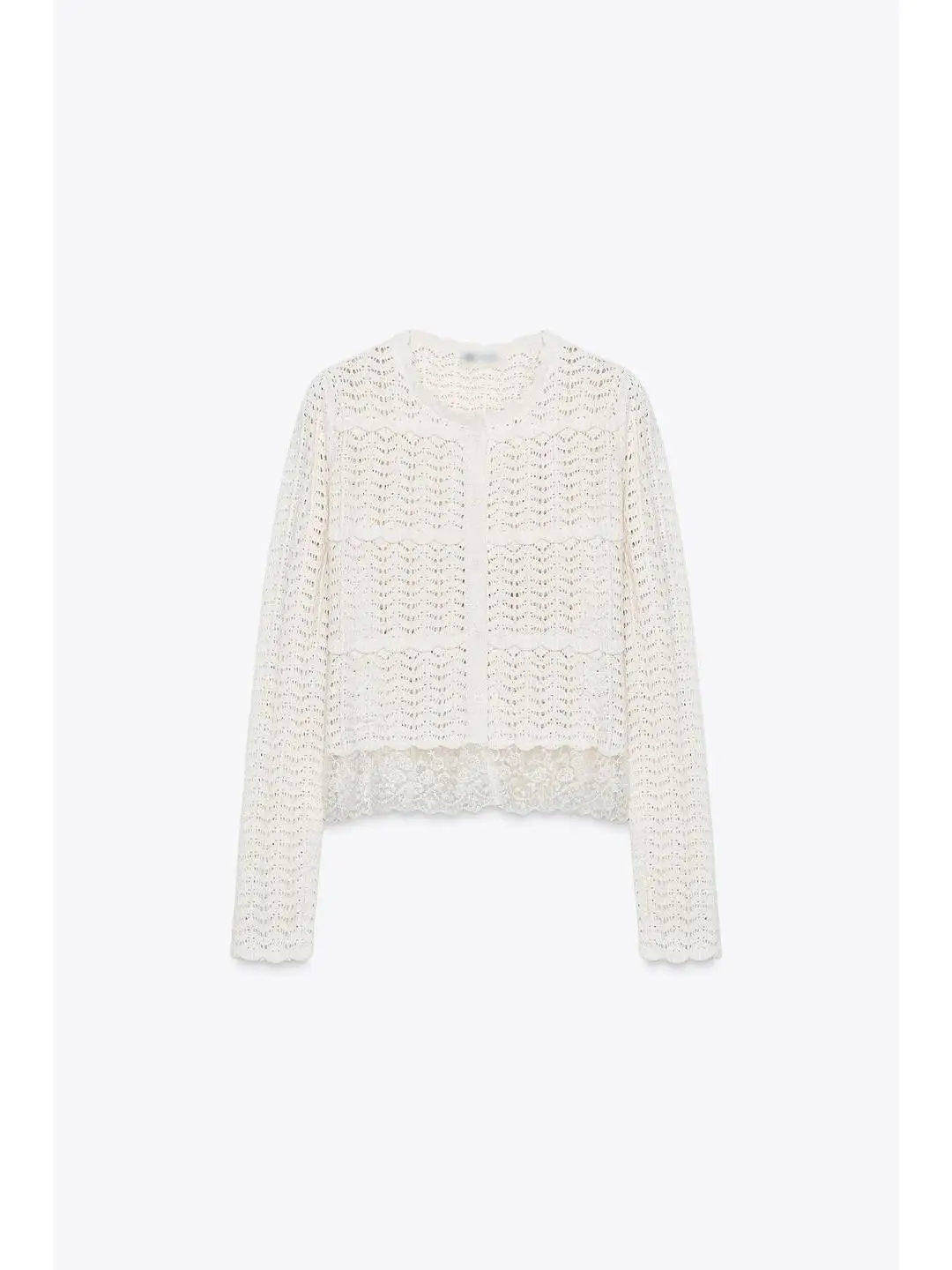 رومانسية Sle طويلة Sve جولة Ne الدانتيل المرقعة زر أسفل معطف الحلزون مادة الحرير المرأة فضفاضة تناسب محبوك سترة