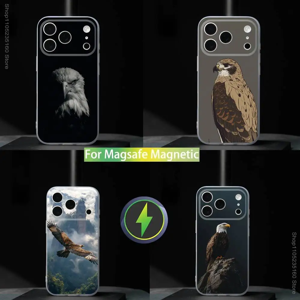 

Eagle Hawk Falcon For iPhone 17,16,15,14,13,12,11,Pro,Max,Plus,Mini,SE4,E Magnetic For Magsafe Wireless Phone Case