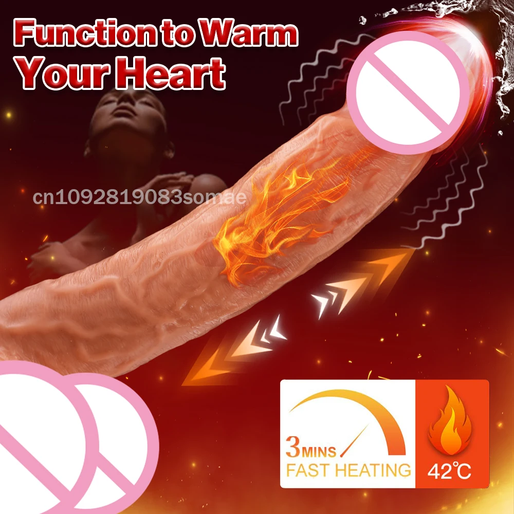 تلسكوبي هزاز دسار واقعية المهبل التدفئة دسار الهزاز الجة القضيب المكونات الشرج الجنس لعب للنساء البالغات #3