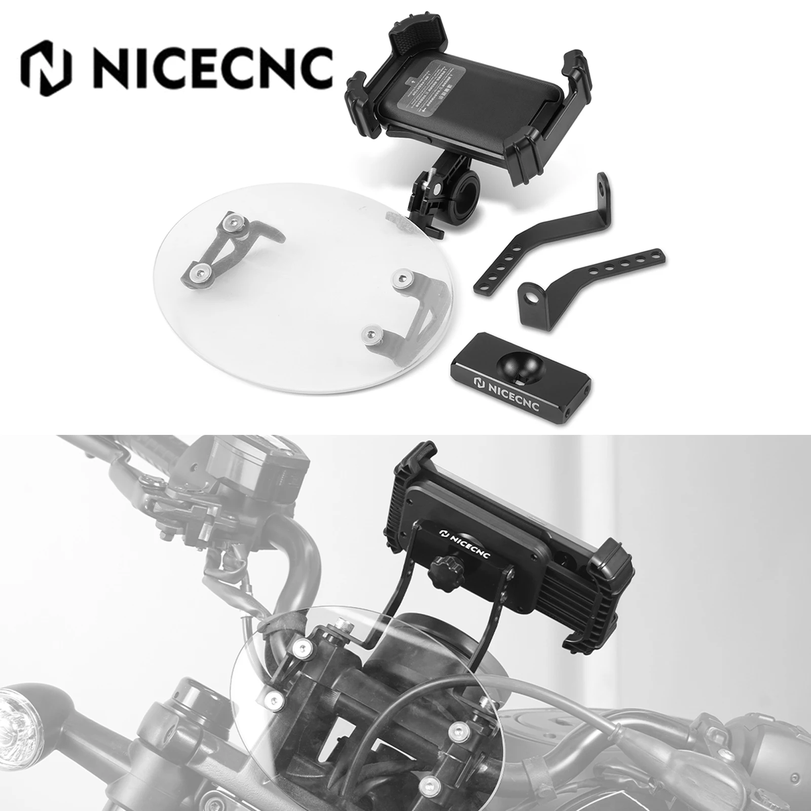 Handlebar Riser Mount Phone Holder Cellphone Carrier For Harley Sportster S RH1250S RH 1250 S 2021 2022 2023 2024