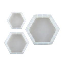 Upgrade Hexagonal Silicone Mold Epoxy Resin Mold for Resin Casting for Home Decoration Flowers Desktop Decoration