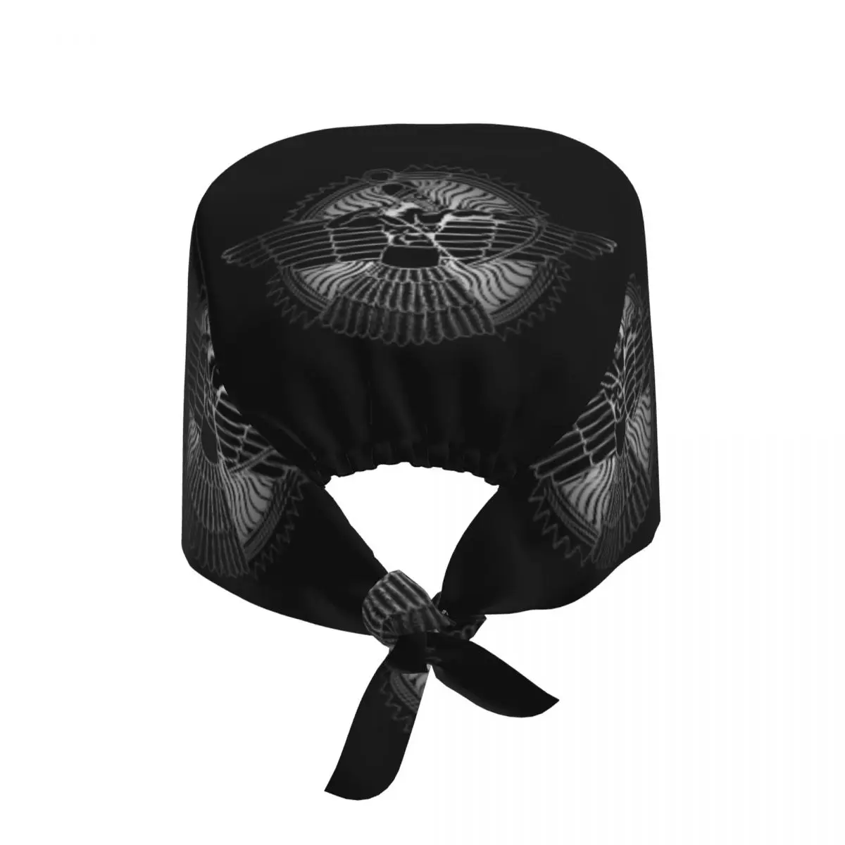 Custom Assyrian God Ashur On Black Scrubs Cap Surgical Hats Men Women Ancient Flag Operating Room Cap Nursing Cap Lab Works Hat