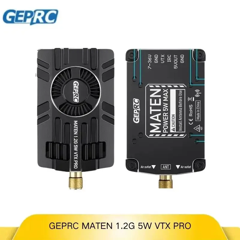 

GEPRC MATEN 1.2G 5W VTX PRO 5000mW Long Range Flight IRC Tramp Control Protocol