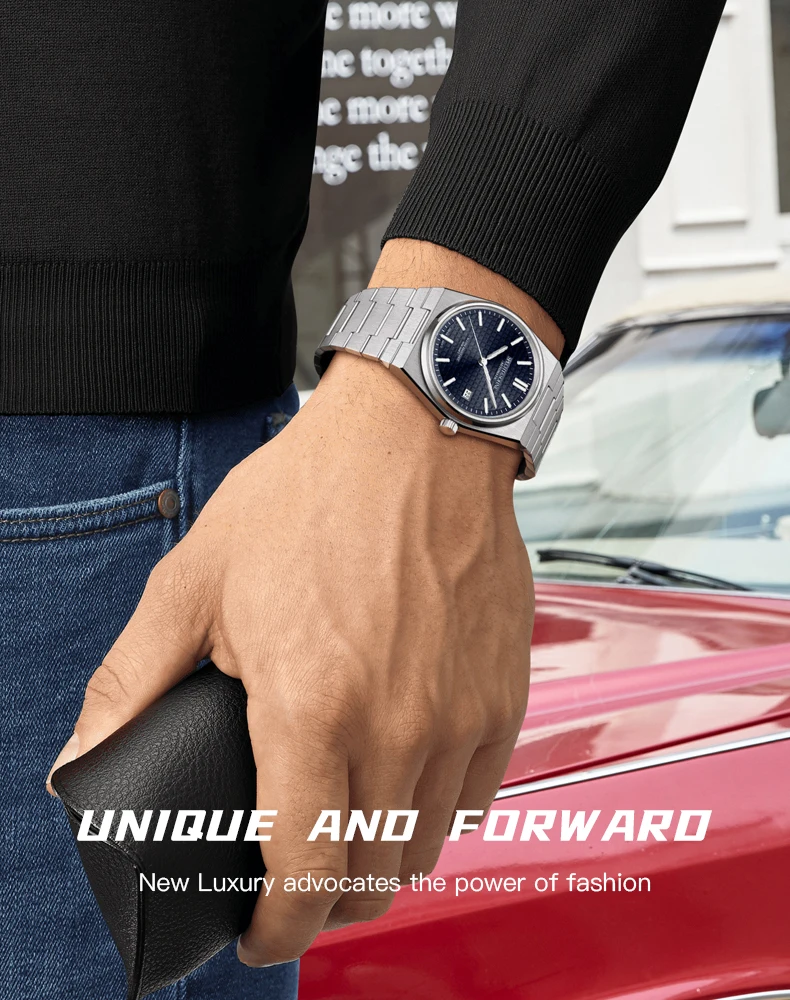 Neue Heiße Verkauf Specht & Söhne Automatische Uhr Für Männer Japan 8215 Movt Mechanische Armbanduhr Rose Gold Leucht 50 M wasserdicht – Detail 9
