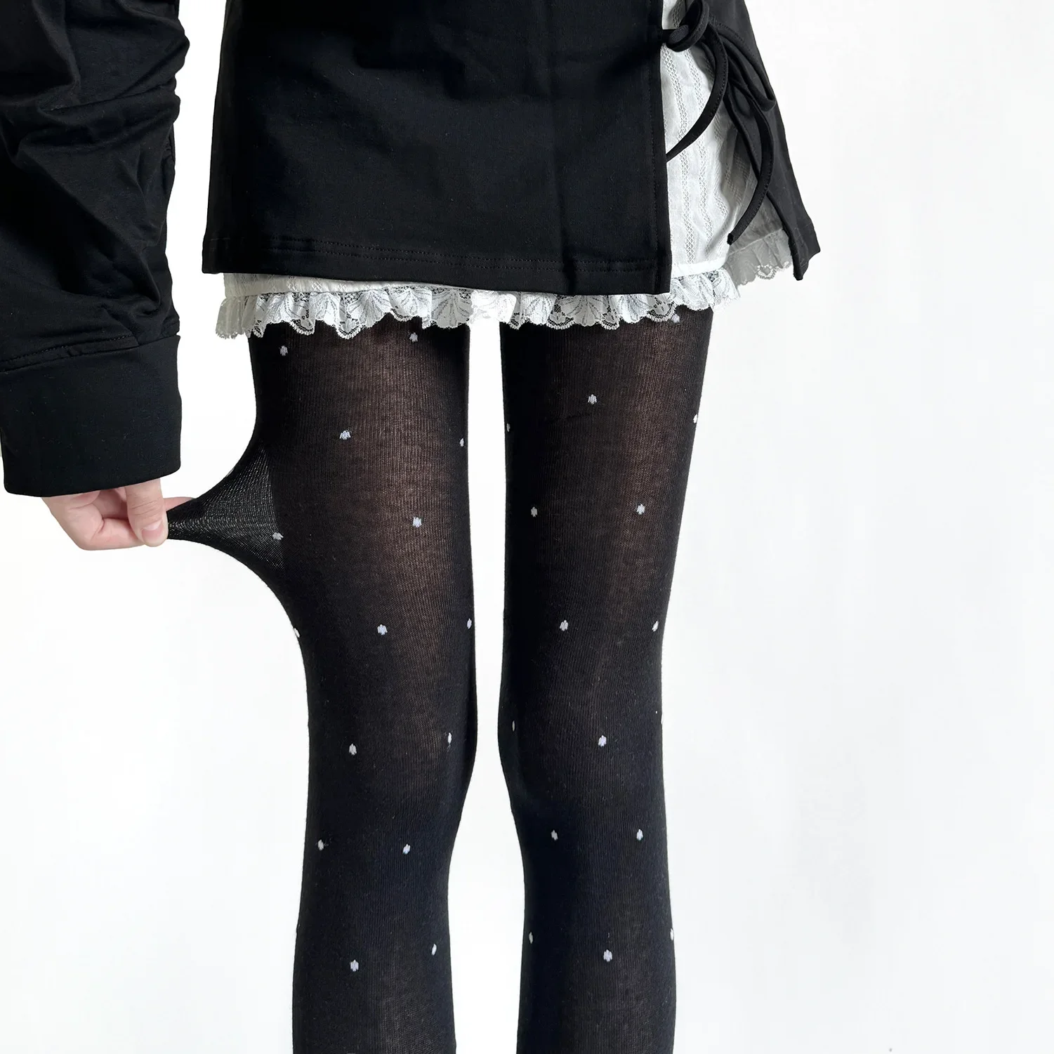 البولكا نقطة الجوارب النساء الخريف والشتاء القطن الفخذ العليا جوارب جوارب طويلة الملابس الداخلية مثير سليم الجسم جوارب الجوارب طماق #6