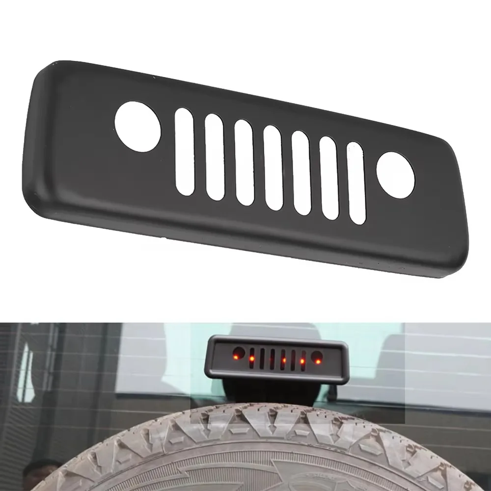 

1 шт., автомобильный задний 3-й стоп-сигнал, крышка заднего высокого стоп-сигнала, рамка, наклейка для Jeep Wrangler JK 2007-2017