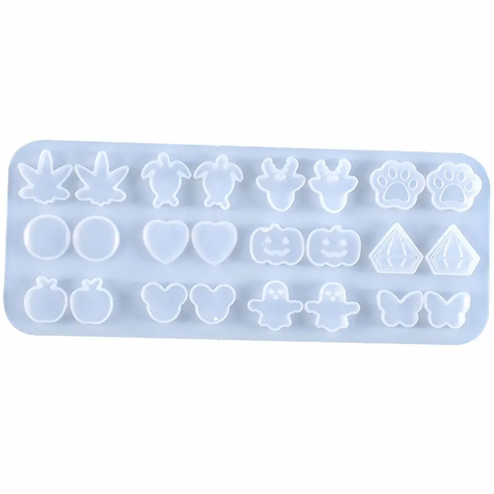 

Silicone Earring Mold Crystal Epoxy Molds for DIY Resin Casting Earrings Pendant Jewelry Accessories Miniature Flower Design Non