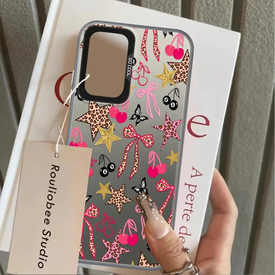 Fashion Bow Pattern Phone Cover Case for Samsung Galaxy A13 A14 A17 A20s A26 A12 A35 A21s A23 A31 A34 A15 A16 A24 A25 