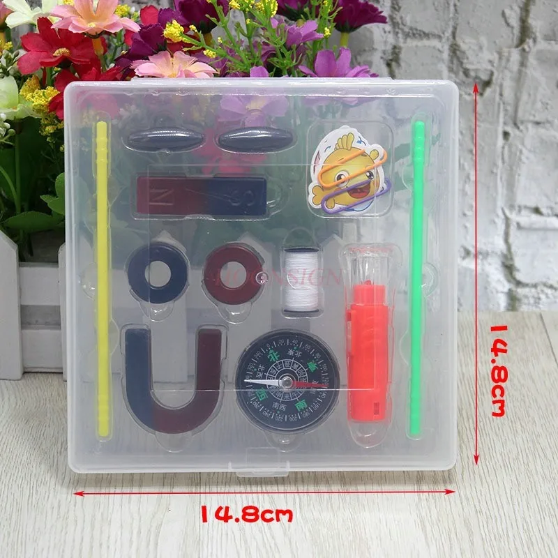 1set  U-shaped bar shaped circular teaching magnet, Magnet set, science experiment tool for elementary school students,