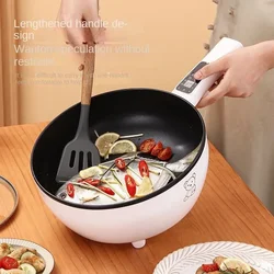 Electric fryer for household use, large capacity intelligent stir frying, multifunctional non stick pan, electric fryer