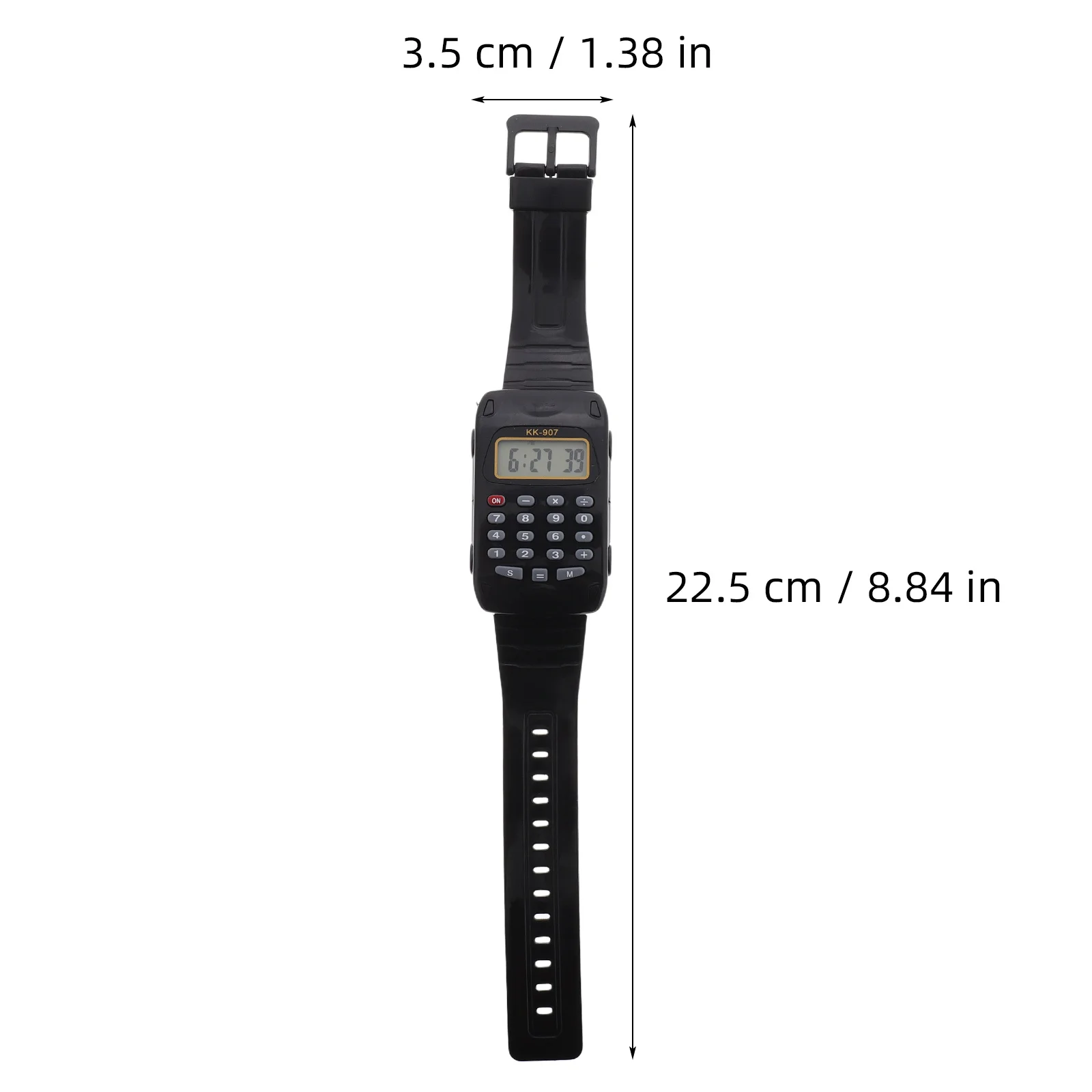 2Pcs Digital Calculator Watch Kids Multifunction Portable Math Wristwatch Educational Timepiece Clear Display School
