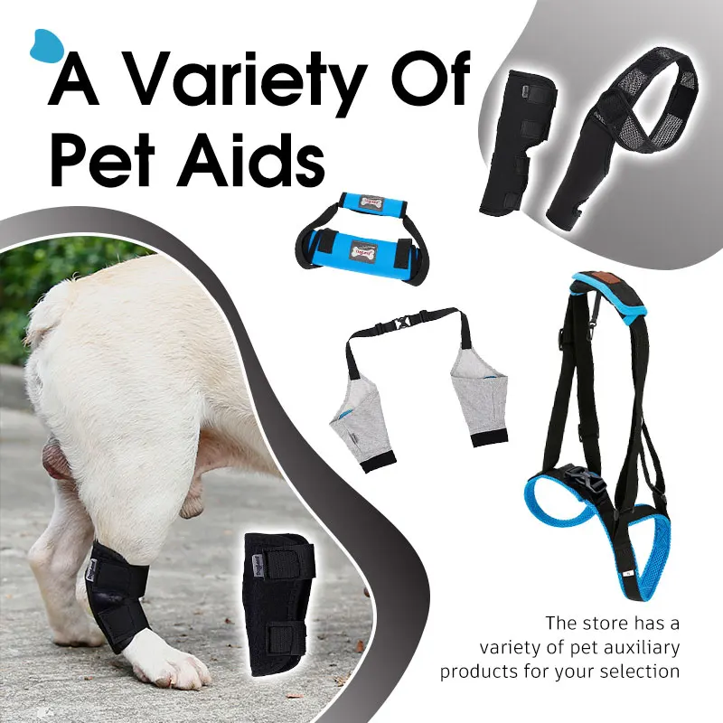 Wounds Protect Dog Leg Recovery Bandagesanti-Lick Pets Knee Protector Breathable Leg Hock Joint Wrap For Injured Dog Accessories