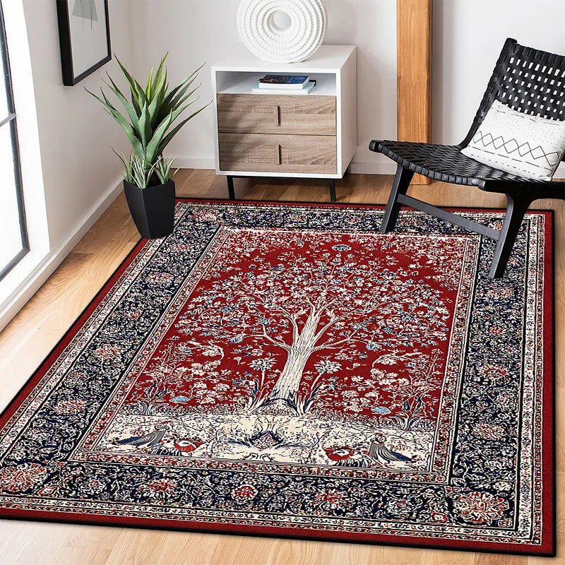

American Luxury Carpets Living Room Persia Decoration Bedroom Bedside Large Area Rug 200x400 Non-Slip Mat Washable Lounge Rugs