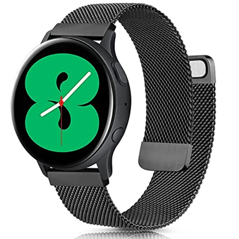 

22mm 20mm Milanese strap For Samsung Galaxy Watch 3/4 /Active 2 Magnetic stainless steel strap For Huawei Watch 3/GT Amazfit GTR