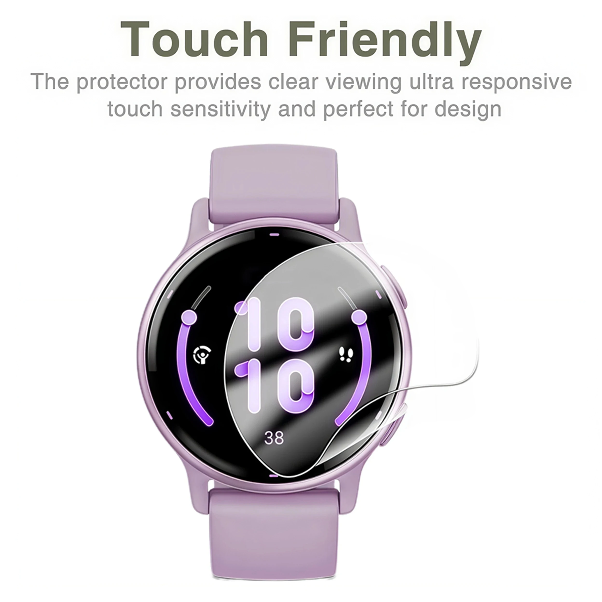 1-10pcs Hydrogel Film for Garmin Vivoactive 6/Vivoactive 5 Screen Protector Protective Watch Cover for Garmin Active 6/Active 5