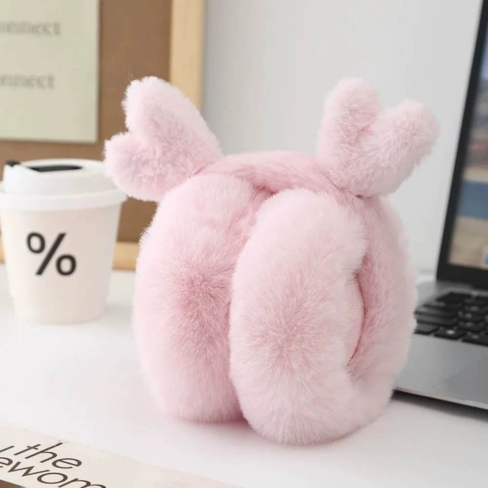 

Милые наушники с оленьими ушками, антифриз, утолщенный чехол для ушей, сохраняющий тепло, складной грелка для ушей для женщин и девочек